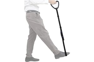 Leetye Mei Long Leg Lifter Strap with Padded Handgrips for Foot, Mobility Lift Raiser Aids for Limited Mobility After Hip Replacement Getting in and Out of Bed, Car, and Wheelchair