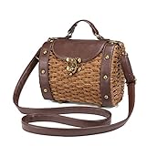 ✔STRUKTUR: Intern - Blume Muster; Es gibt genug Platz für dein tägliche Sachen wie Telefon, Brieftasche, Schlüssel, Kosmetik, Brille, Morror usw.