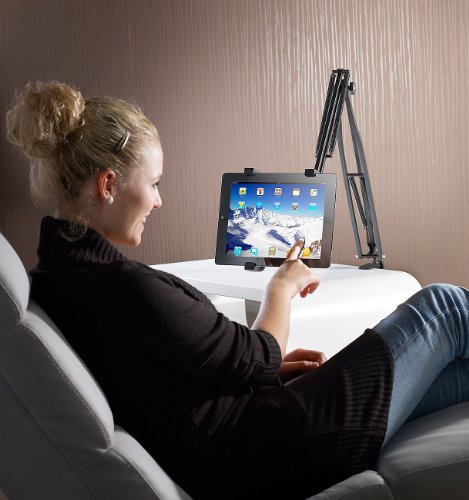Callstel PRO-Tablet-Halterung bis 12,9″ / 13″ mit Schwenkarm zur Tisch-Montage - 2