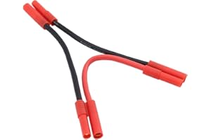 OliYin HXT 4mm Series/Serial Lipo Connector with 12awg 10cm Wire for Turnigy (Pack of 1)