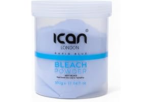 ICAN LONDON Dust Free Rapid Blue Powder Bleach Hair Lightener 500gram