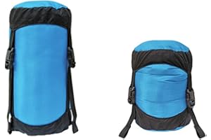 DAZZLEEX Down Jacket Capsule Compression Bag 40D Silnylon Ripstop Lightweight Compression Bag(M blue)