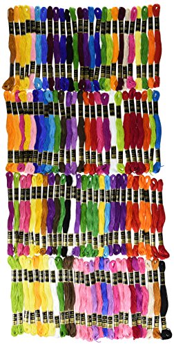 Iris gestrandet Stickerei Floss Pack, 100% Baumwolle, mehrfarbig, 8 m, 105 Stück
