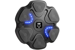 ACMOMO Macchina da Boxe Musicale,Supporta Bluetooth, Intelligente Elettronica Boxing Machine Montata a Parete con Luce LED