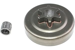 ICOOYO Piñón de cadena de tambor de embrague de 6 ranuras de 3/8 pulgadas para motosierra Echo Shindaiwa 17500539131 17500539132 17500539133
