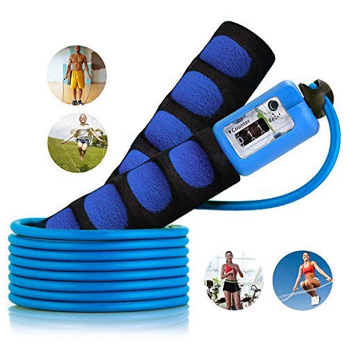 Springseil, SZPLUS verstellbares Springseil mit sichtbares Zählwerk und komfortablen Griffe für Seilspringen, CrossFit und Fitness - 8