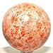 Produktbild Heilung Kristalle Indien 58 mm Sparkling Sonnenstein Kugel Feldspat Kristall Edelstein poliert Mineral Quarz Ball – Indien
