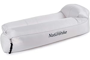 ‎NATUREHIKE Naturehike Air Lounger, Wasserdichtes Luft Sofa mit Portable Paket, Lazy Lounger Aufblasbares Sofa Air Bett für Reisen, Camping, Pool und Beach Parties(Grau)