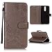 Produktbild Huawei mate 10 lite Hülle, Roreikes Honor 9i Schutzhülle Premium PU Lederhülle Brieftasche Flip Case TPU Silikon Stoßfänger Handyhülle Cover Kartenfächer Handytasche Magnetverschluss und Standfunktion Schale Bumper Etui Neue Geprägte Muste für Huawei Maimang 6 /Mate 10 Lite / Nova 2i 5.9 Zoll