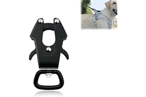 DIFLAX Frog Clip, pour Laisse de Chien à Dégagement Rapide, Connecteur de Collier de Verrouillage en Aluminium, Boucle Pivotante en Métal à 360 Degrés, Accessoire pour Attacher le Collier de L'animal