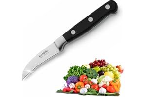 Kuppels SOLID Schälmesser, extra scharf & schnitthaltig, gehärteter Klingenstahl, rostfrei, poliert & spülmaschinenfest, Gemüsemesser, Obstmesser, Garniermesser…