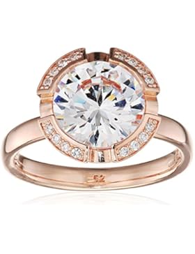 Thomas Sabo Damen-Ring Glam & Soul 925 Sterling Silber 750 roségold vergoldet weiß Gr. 52 (16.6) TR2038-416-14-52