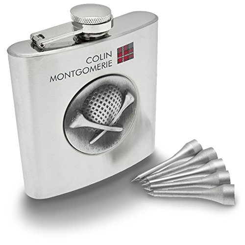 Colin Montgomerie Flachmann Golfer Hüft Flaschen Set - 2