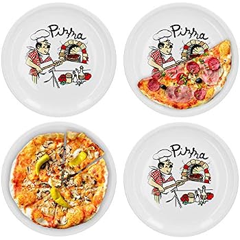 MamboCat 4er Set Pizzateller Napoli Green & Red Produktbild-Vorschau 7