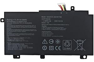 szyuya Akumulator do laptopa B31N1726 11,4 V 48 Wh kompatybilny z ASUS TUF Gaming FX504 FX504G FX504GD FX504GE FX504GM FX505 FX505DT FX505DV FX505DU Series (krótkie kable)