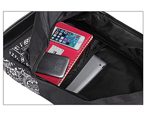 FakeFace Damen Mädchen Canvas Rucksack Schulranzen Schulrucksack für High School Campus Uni Outdoor Reise - 4