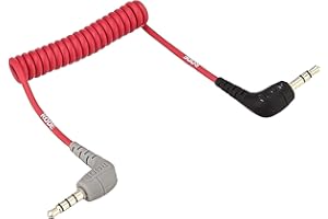 AMAILY Rode SC7 3.5mm Cable Microphone/Audio/Lavalier 3.5mm TRRS Patch Adapter Cable for iPhone Smartphone Adapter TRS to TRRS Patch Cable