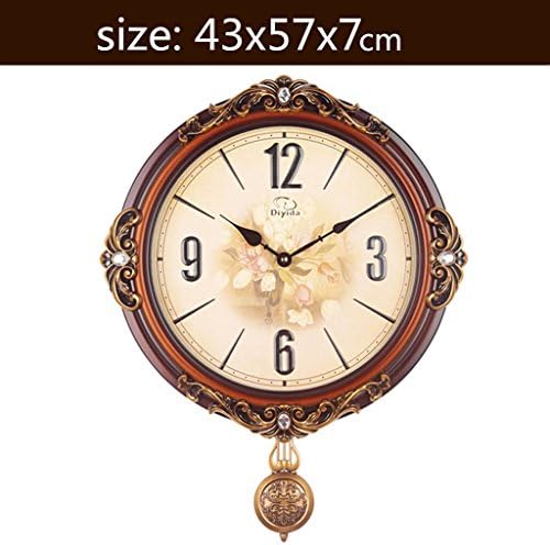 Uncle Sam LI-22 inches wall clock European retro creative Modern living room Mute Pendant watch Creative Quartz clock