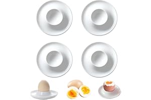 NHQZ Coquetier Blanc,4 Pièces Coquetiers en Plastique Porte-œufs Support pour œufs à la Coque,Coquetier Oeuf pour Les Œufs,Les Fruits,Noix ou Les Collations, coquetier