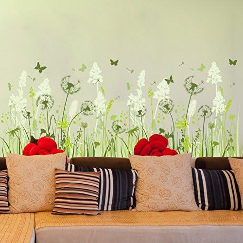 HomeLover Waterproof Removable Wallpapers for Kindergarten Arrangement, Dandelion