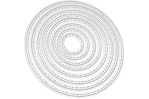 GOWXS 8Pcs Circle Cutting Dies for Card Making，Cutting Dies Cut Stencils for DIY Scrapbooking Photo Album Decorative Embossing Paper Dies for Card Making Templated