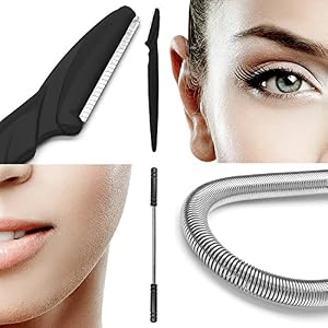 Facial Epilator + FREE Eyebrow Razor Trimmer - Stainless Steel Threading Tool - Facial Hair Remover - Image 9