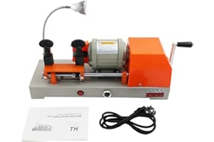 ECUTEE Schlüsselschneidemaschinen Multifunktional Elektrisch Manuell Doppelte Horizontale Schlüssel Kopier Maschine Schlüsselfräse 220V 120W