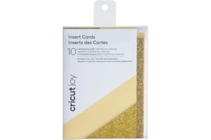 Cricut Joy Insert Cards, Cream/Gold Glitter