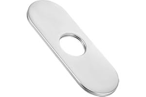 MBAIYO 35mm Ovale Wasserhahnplatte, 304 Edelstahl Spülbecken Lochkappen Abdeckplatte Waschbecken Platte Wasserhahn Befestigung Platte Anti Flecken Abdeckplatten für Badezimmer Küchenspüle