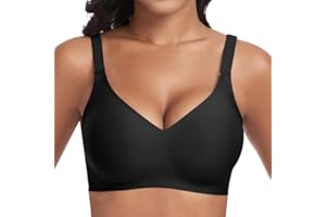 Jiuday Soutien Gorge sans Armature Grande Taille Soutiens-Gorge Femme Push Up Rembourré Soutien Gorge sans Complexe Brassiere Classiques Comfit Generous