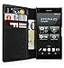 Produktbild WIIUKA Echt Ledertasche -Travel Away- für Sony Xperia Z5 Compact, mit Vier Kartenfächern, Extra Dünn, Tasche Schwarz Premium Design Leder Hülle