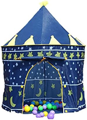 Monle - Kids Boys Girls Castle Toy Fun Tent Princess Play Tents Playhouse Reading Room (Blue)