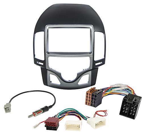 Car Radio Installation Kit for Hyundai i30 FD I30 Cw with Auto. Air Double Din Facia Adaptor Radio Antenna