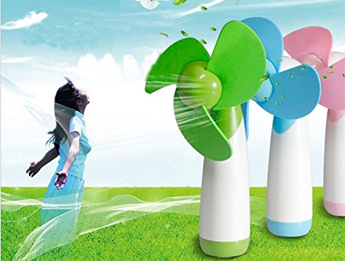 Leisial Handventilator, Miniventilator, Mini USB Fan, Lüfter ventilator für heiße Sommeraußen Reisen,Grün - 5