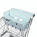 Bambella Shopping Trolley Cover - Aqua Chevron