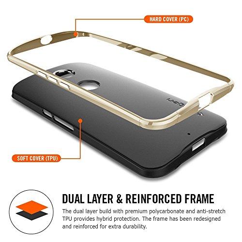 Spigen SGP11240 - Funda para Nexus 6  Negro Rojo