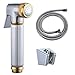 KES LP904 Toilet Hand Held BRASS Bidet Shattaf Cloth Diaper Sprayer with 59-inch Extra Long Hose and Bracket Holder, Chrome