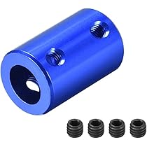 Rigid Coupling 25mm Length 14mm Diameter Aluminum Alloy Shaft Coupler Connector Black 4pcs