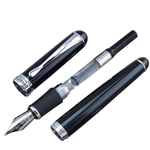 MagiDeal JINHAO X750 Deluxe Schwarz 18kgp Füllfederhalter Mittlere Feder - 4
