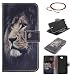 Produktbild Huawei Y7 Hülle Muster, GOCDLJ Ultra Thin PU Leder Flip Cover Tasche Ledertasche Handytasche Schutzhülle für Huawei Y7 Buchstil Handyhülle Protective Case Etui Bumper Schale Wallet Vollständig Schützende mit Magnetverschluss Ständerfunktion ID Karte Slots Pouch Soft Silikon Backcover Rückseite shell Kunstlederhülle Huawei Y7 + Chinesischer Stil Rote Armbänder Design Löwe