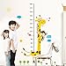 B-Comrade(TM) Giraffe Height Stickers Kids Growth Chart Height Measure Stickers