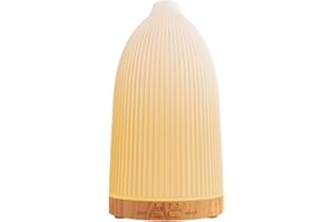 Cavir Diffuseur d'Huiles Essentielles, 100ml Aromathérapie Diffuseur d'Aromathérapie avec Brumisateur à Froid, 7 Lumières Changeantes et 4 Réglages de Temps - pour la Maison et Le Bureau