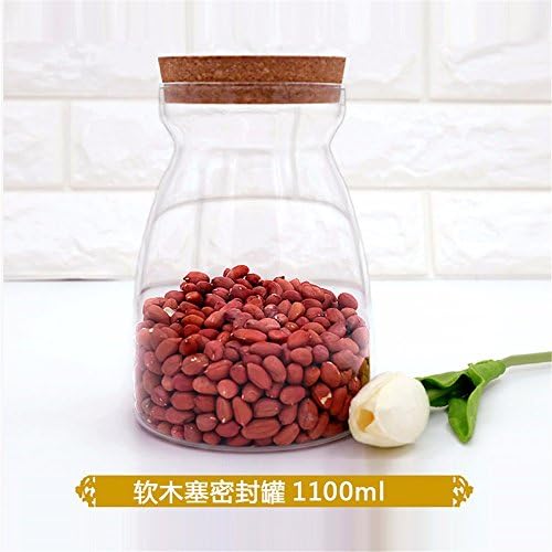 ANGEELEE Kitchen Glass Jar Moisture-Proof Home Multi-Purpose Jam Bottle Cruet Serbatoio In Vetro Per Caffè In Grani, B