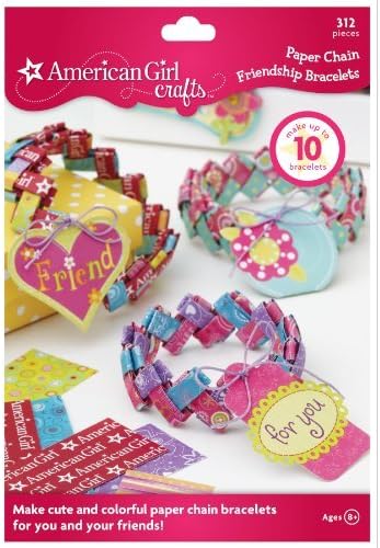 American Girl Crafts Paper Chain Friendship Bracelet Kit by American Girl Crafts