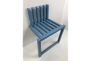 MEYEBP Wall-mounted Wall Chair Invisible Folding Entryway Bench, Wooden Shoe Bench Folding, Bearing Capacity 150kg Shower Seat, Creative Hollow Design, For Hallway Bathroom, 35cm High