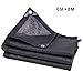 Produktbild Guoyajf Black Shade Cloth Taped Rand mit Ösen Sun Net Sun Mesh Shade Sunblock Schatten Segel UV-Beständig Net Für Pflanzenschutz Für Gewächshaus Blumen, Pflanzen, Terrasse Rasen,6M×8M