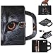 Produktbild XITODA Samsung Galaxy Tab A 7.0 Hülle,Handbag Style PU Leder Flip Case Bookcover Hülle für Samsung Galaxy Tab A 7.0 Zoll SM-T280 / SM-T285 Schutzhülle Schale Etui mit Kartensteckplätzen und Standfunktion(Halbes Gesicht Katze)