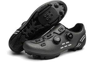 ENEN Scarpe MTB Uomo, Scarpe da Ciclismo Uomo, Scarpe Spinning Donna, Scarpe MTB SPD, Scarpe Mountain Bike Compatibili con Pedali SPD 2 Bulloni con Tacchette, Scarpe Bici, Vari Colori Disponibili