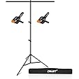 EMART 3x6.5ft T-Shape Backdrop Stand, Adjustable Back Drop Support Kit for Photography Background, Green Screen, Photo Video Studio, Parties, Zoom, Live Streaming