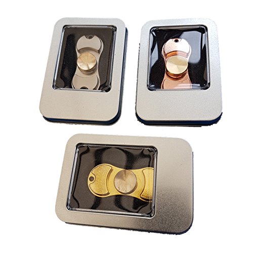 New Metal Fidget Spinner Aluminium Gift Boxed Great Present Quality Bearings (Full Set)